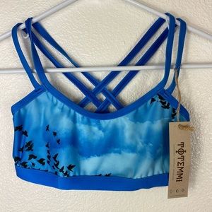 Totemmi Women’s Yoga Top XS Sustainable Fair Trade Artisan Made Vaux Swift Sky